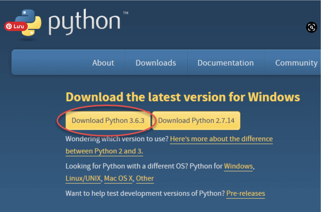 Cài đặt Python3.6.3